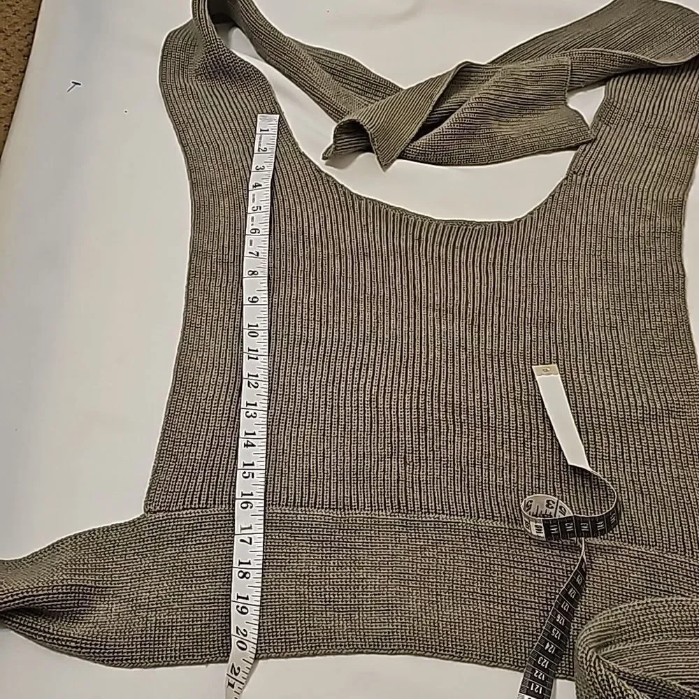 Free People‎  beach knit wrap blouse size large